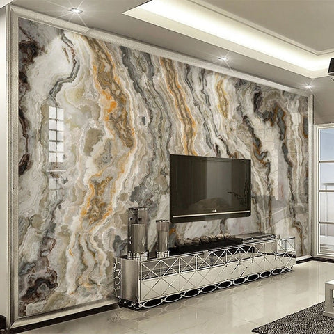 Image of Black , Gray and Brown Marble Wallpaper Mural, Custom Sizes Available Wall Murals Maughon's 