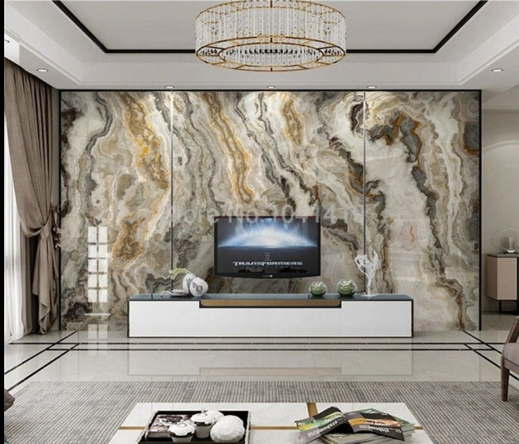 Black , Gray and Brown Marble Wallpaper Mural, Custom Sizes Available Wall Murals Maughon's