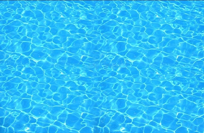 Blue Crystal Sparkling Water Self Adhesive Floor Mural, Custom Sizes Available