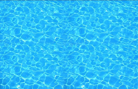 Image of Blue Crystal Sparkling Water Self Adhesive Floor Mural, Custom Sizes Available