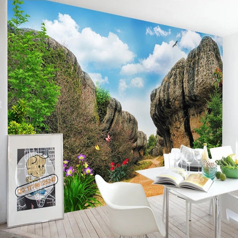 Image of Boulder Path Wallpaper Mural, Custom Sizes Available Wall Murals Maughon's