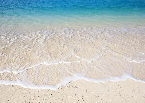 Image of Calm Surf and Blue Water Self Adhesive Wall Mural, Custom Sizes Available Maughon's