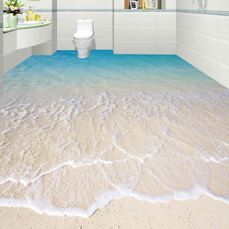 Calm Surf and Blue Water Self Adhesive Wall Mural, Custom Sizes Available Maughon's