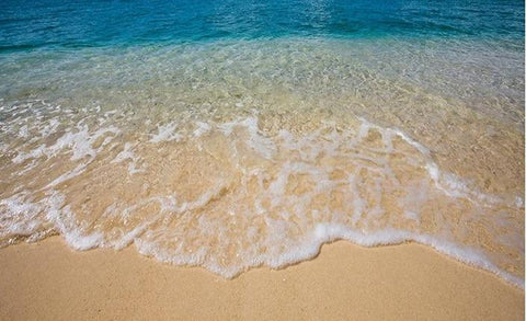 Image of Calm Surf Waves Self Adhesive Floor Mural, Custom Sizes Available Floor Murals Maughon's