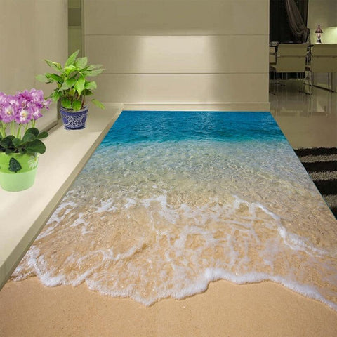 Image of Calm Surf Waves Self Adhesive Wallpaper Mural, Custom Sizes Available Maughon's