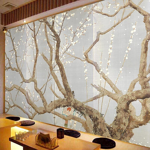Image of Cherry Blossom On Old Tree Wallpaper Mural, Custom Sizes Available Wall Murals Maughon's