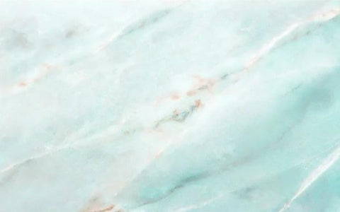 Image of Cyan Marble With Veins Wallpaper Mural, Custom Sizes Available Wall Murals Maughon's