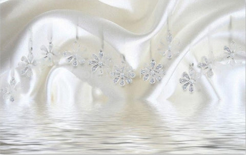 Image of Dramatic Diamond and Silk  Wallpaper Mural, Custom Sizes Available