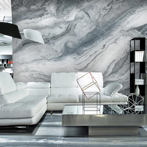 Image of Dark Gray Marble Wallpaper Mural, Custom Sizes Available Household-Wallpaper Maughon's