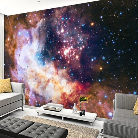 Image of Dazzling Starry Sky Fantasy Universe Wallpaper Mural, Custom Sizes Available Wall Murals Maughon's