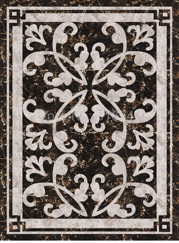 Image of Elegant Marble Rug Self Adhesive Floor Mural, Custom Sizes Available Household-Wallpaper-Floor Maughon's