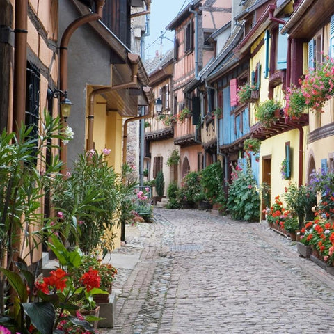 Image of European Street City Wallpaper Mural, Custom Sizes Available Household-Wallpaper Maughon's