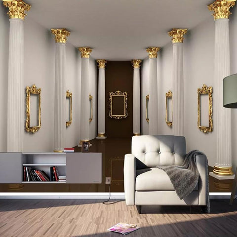 Image of European Style Rome Column Wallpaper Mural, Custom Sizes Available Household-Wallpaper Maughon's