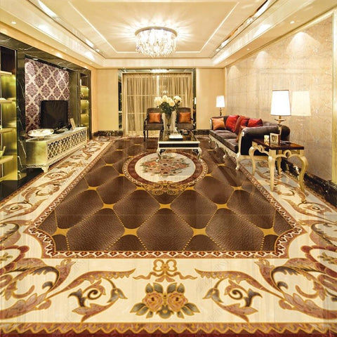 Image of European Style Rug Self Adhesive Floor Mural, Custom Sizes Available Maughon's
