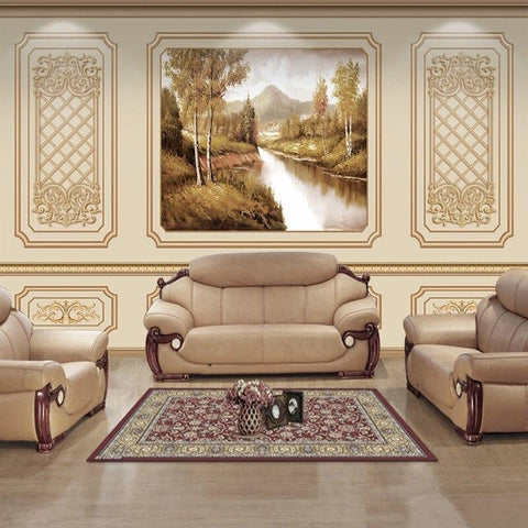 Image of European Style Wall Panel Wallpaper Mural Household-Wallpaper Maughon's