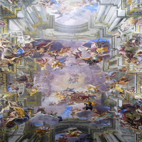 Image of European Zenith Classical Ceiling Mural, Custom Sizes Available Ceiling Murals Maughon's