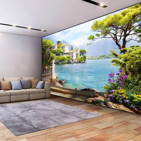 Image of Exquisite Mediterranean Wallpaper Mural, Custom Sizes Available Maughon's