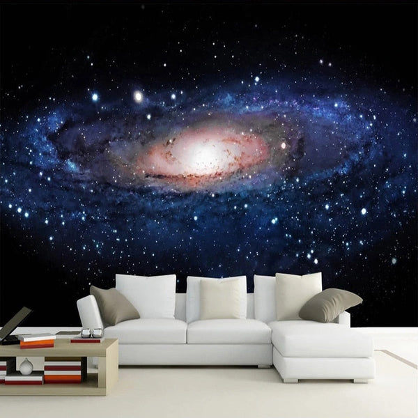 Awe Inspiring Spiral Galaxy Fantasy Wallpaper Mural, Custom Sizes Avai