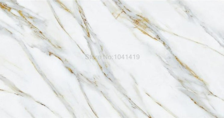 Gold Veined White Marble Wallpaper Mural, Custom Sizes Available Wall Murals Maughon's