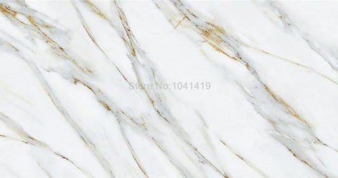 Image of Gold Veined White Marble Wallpaper Mural, Custom Sizes Available Wall Murals Maughon's