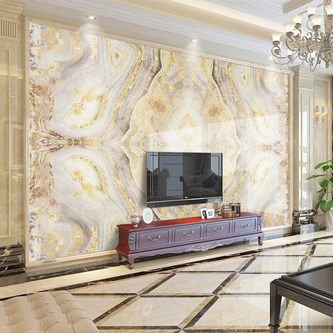 Image of Golden Marble Butterflied Wallpaper Mural, Custom Sizes Available Maughon's 