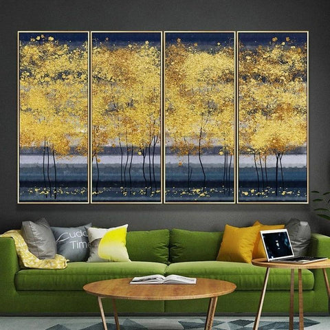Image of Golden Trees Wallpaper Mural, Custom Sizes Available Maughon's