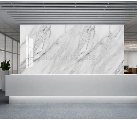 Image of Gray and White Marble Wallpaper Mural, Custom Sizes Available Maughon's