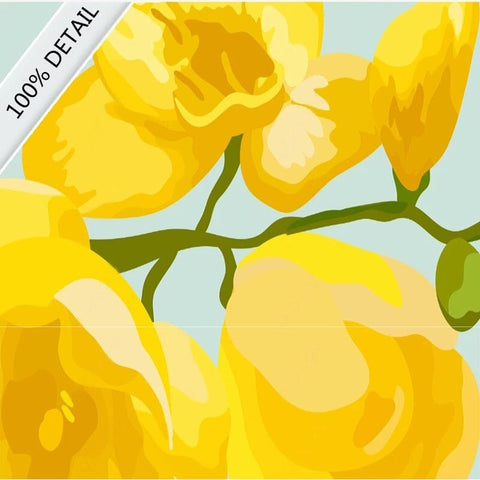 Image of Hand-Painted Floral Botanicals Wallpaper Mural, Custom Sizes AvaIlable Wall Murals Maughon's