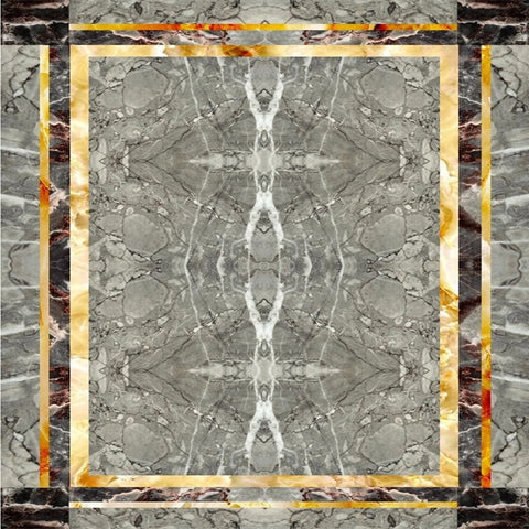 Image of Incredible Gold, Gray and Black Marble Floor Mural, Custom Sizes Available Floor Murals Maughon's
