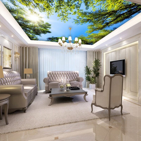 Image of Large Tree Ceiling Mural, Custom Sizes Available Wall Murals Maughon's
