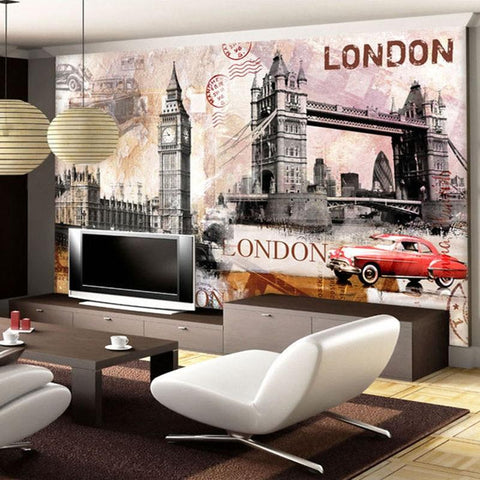 Image of London Tower Bridge Wallpaper Mural, Custom Sizes Available Household-Wallpaper Maughon's