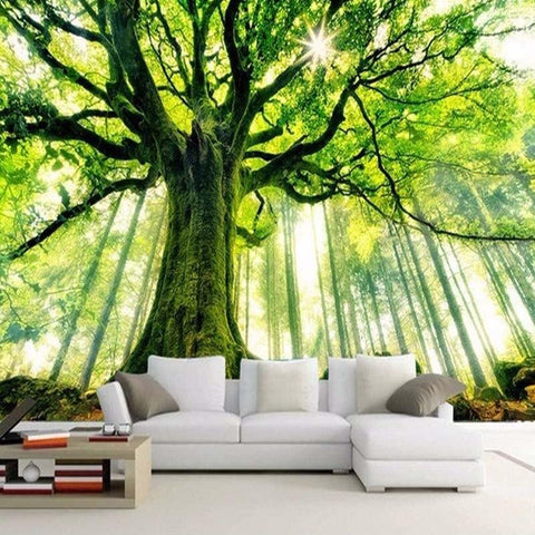 Image of Majestic Oak Tree Wallpaper Mural, Custom Sizes Available Household-Wallpaper Maughon's