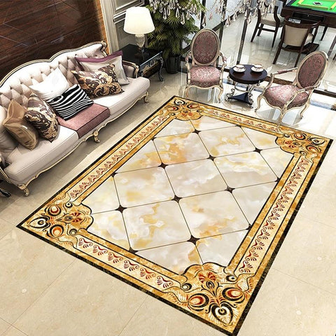 Image of Marble Design Self Adhesive Floor Mural, Custom Sizing Available Maughon's