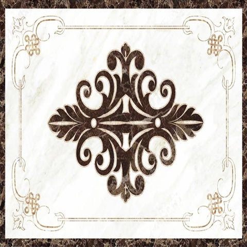 Image of Marble With Emblem Floor Mural, Custom Sizes Available Maughon's