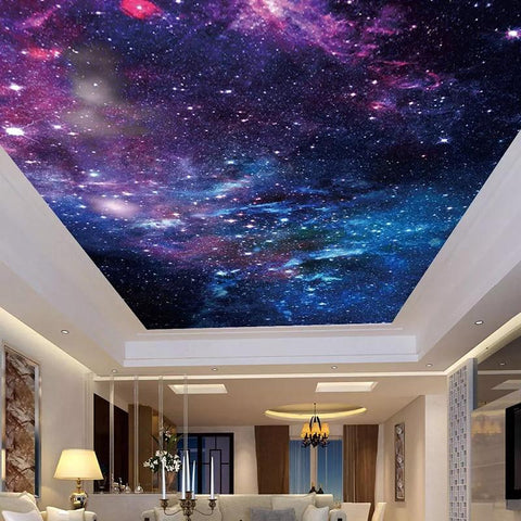 Image of Nebulous Starry Sky Ceiling Mural, Custom Sizes Available Ceiling Murals Maughon's