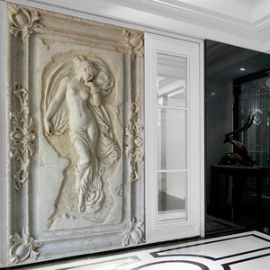 Nude Sculpture of Woman Wallpaper Mural, Custom Sizes Available