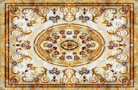 Image of Ornate Rug Self Adhesive Floor Mural, Custom Sizes Available Household-Wallpaper-Floor Maughon's