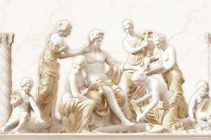 Roman Statue Wallpaper Mural, Custom Sizes Available