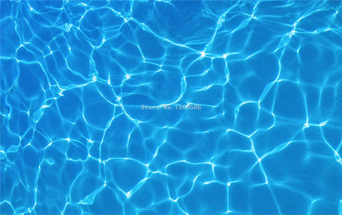 Image of Self Adhesive Sparkling Water Bathroom Mural, Custom Sizes Available Wall Murals Maughon's