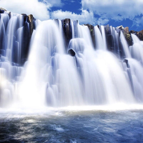 Image of Self-Adhesive Waterfall Landscape Wallpaper Mural, Custom Sizes Available Wall Murals Maughon's