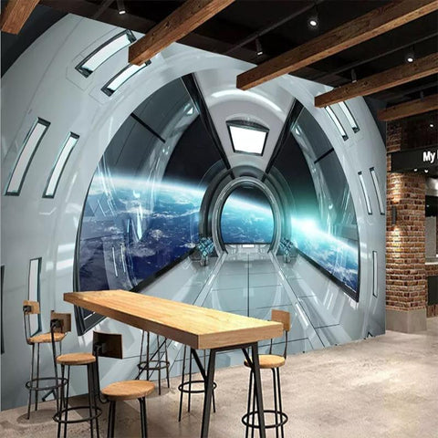 Image of Spacecraft Capsule Wallpaper Mural, Custom Sizes Available Household-Wallpaper Maughon's