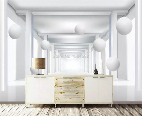 Image of Spatial Expansion Ball Wallpaper Mural, Custom Sizes Available Maughon's