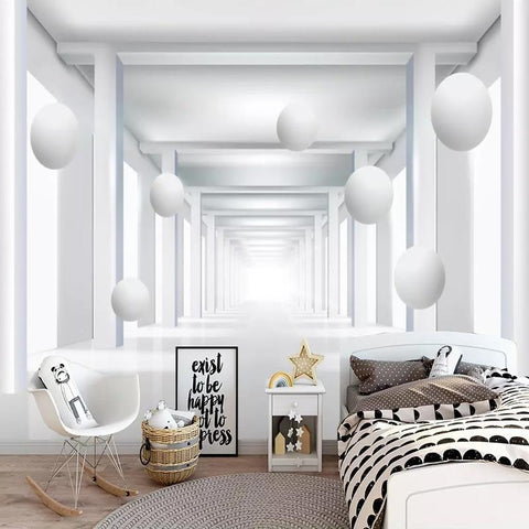 Image of Spatial Expansion Ball Wallpaper Mural, Custom Sizes Available Maughon's