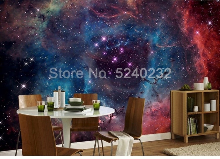 Starry Nebula Wallpaper Mural, Custom Sizes Available Wall Murals Maughon's
