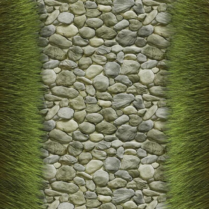 Stone Path Floor Mural, Custom Sizes Available Floor Murals Maughon's