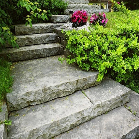 Image of Stone Stairs in Garden Floor Mural, Custom Sizes Available Floor Murals Maughon's