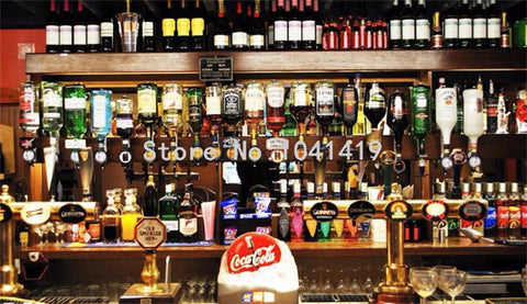 Image of The Bar Scene Wallpaper Mural, Custom Sizes Available Household-Wallpaper Maughon's