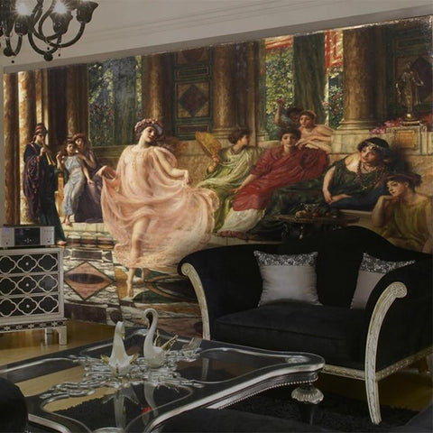 Image of "The Ionian Dance"-Poynter, 1895 Wallpaper Mural, Custom Sizes Available Wall Murals Maughon's