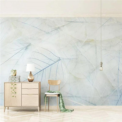 Image of Transparent Leaves Wallpaper Mural, Custom Sizes Available Household-Wallpaper Maughon's