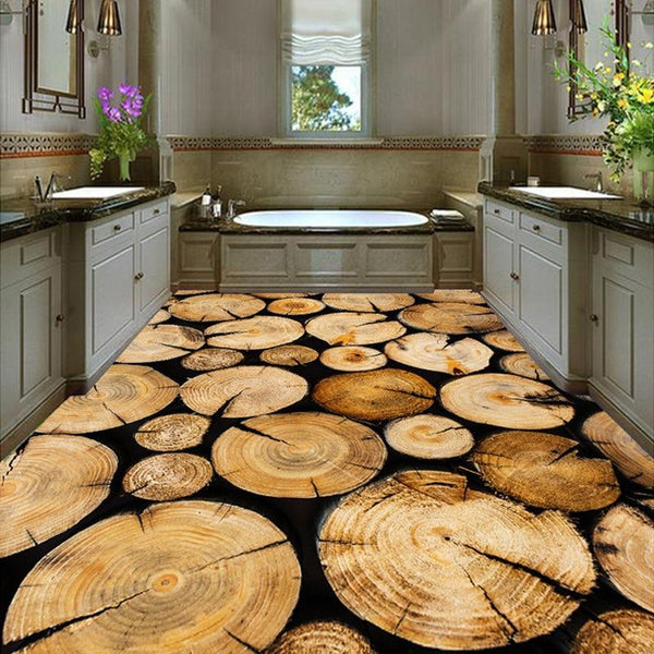 Wooden tree rings top